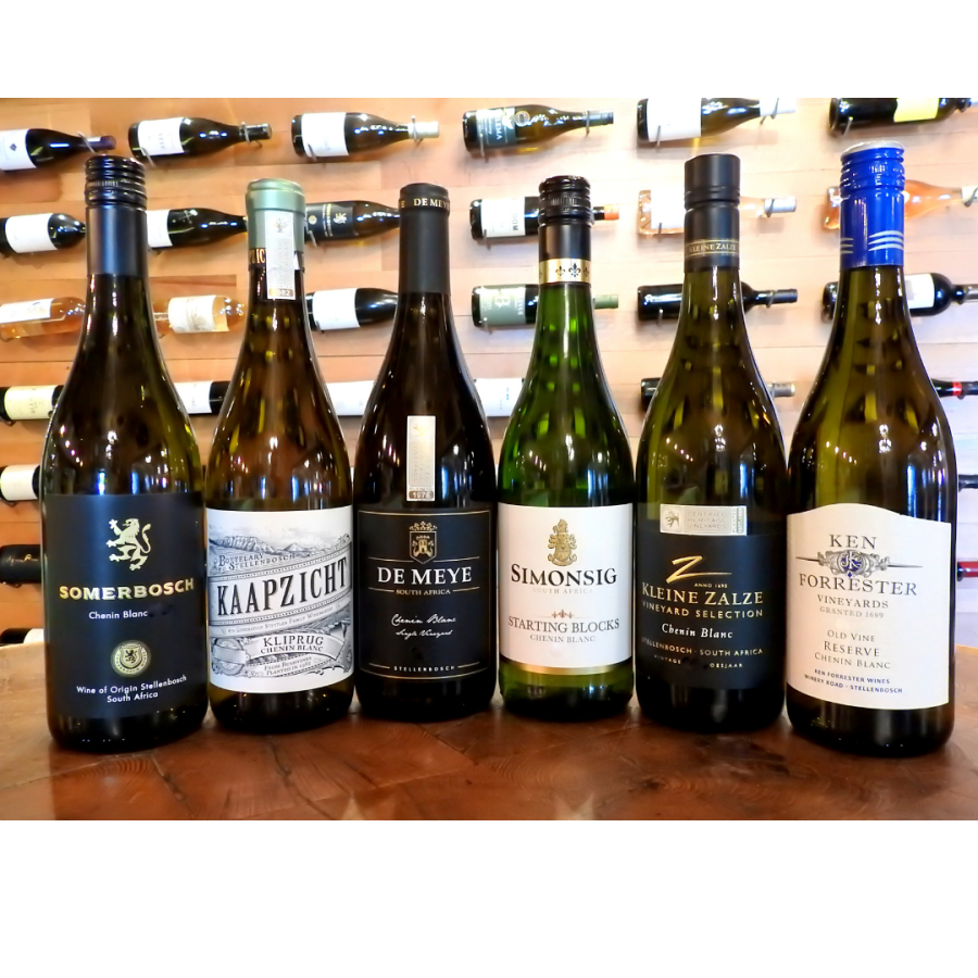 Chenin Blanc Mixed Case: Six bottles of South African Chenin Blanc wine