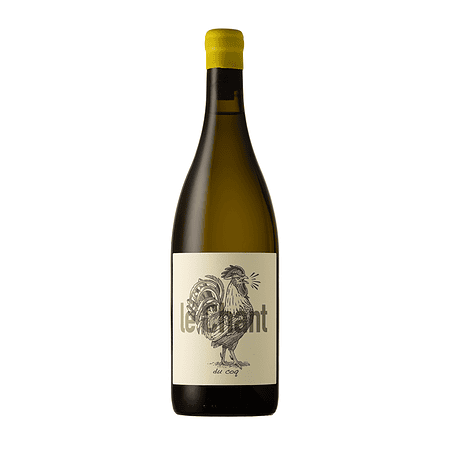 Chenin Blanc from Stellenbosch with unique rooster label design.