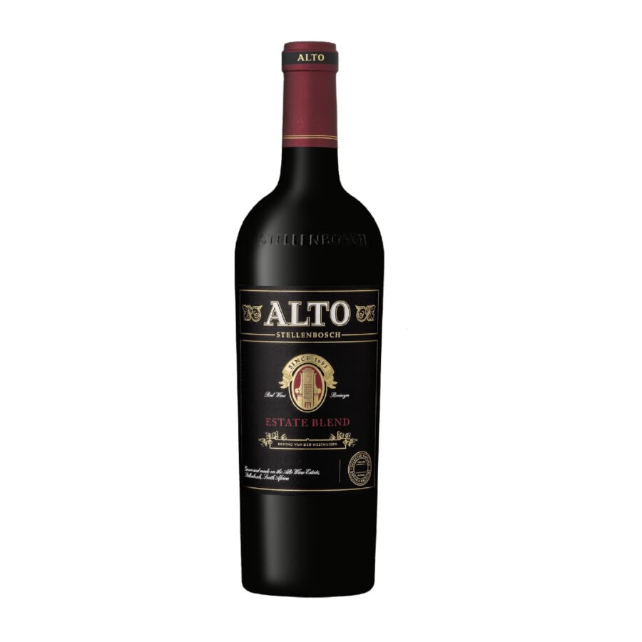 Alto Estate Blend from Stellenbosch, showcasing rich South African wine heritage.