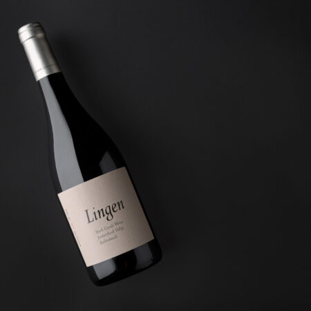 Lingen red wine bottle from Stellenbosch, showcasing South African wine elegance.